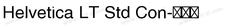 Helvetica LT Std Con字体转换